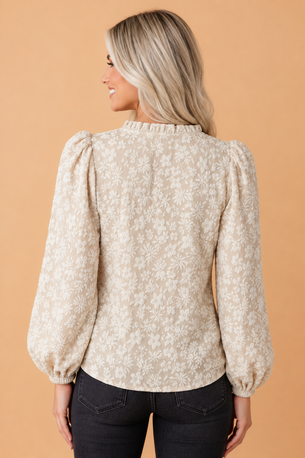 The Kendal Kate Floral Textured Blouse