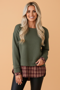 The Fallon Plaid Sweatshirt