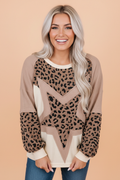 The Drew Leopard Star Sweatshirt