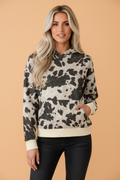 The Hattie Cow Print Hoodie
