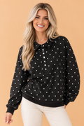 The Quinn Polka Dot Sweatshirt
