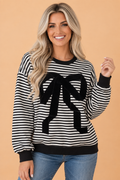 The Beverly Bow Stripe Sweatshirt