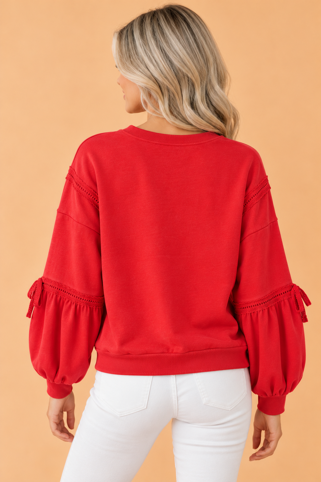 The Rosalie Lace Bow Sweatshirt
