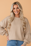 The Lily Lace Bow Sleeve Sweatshirt
