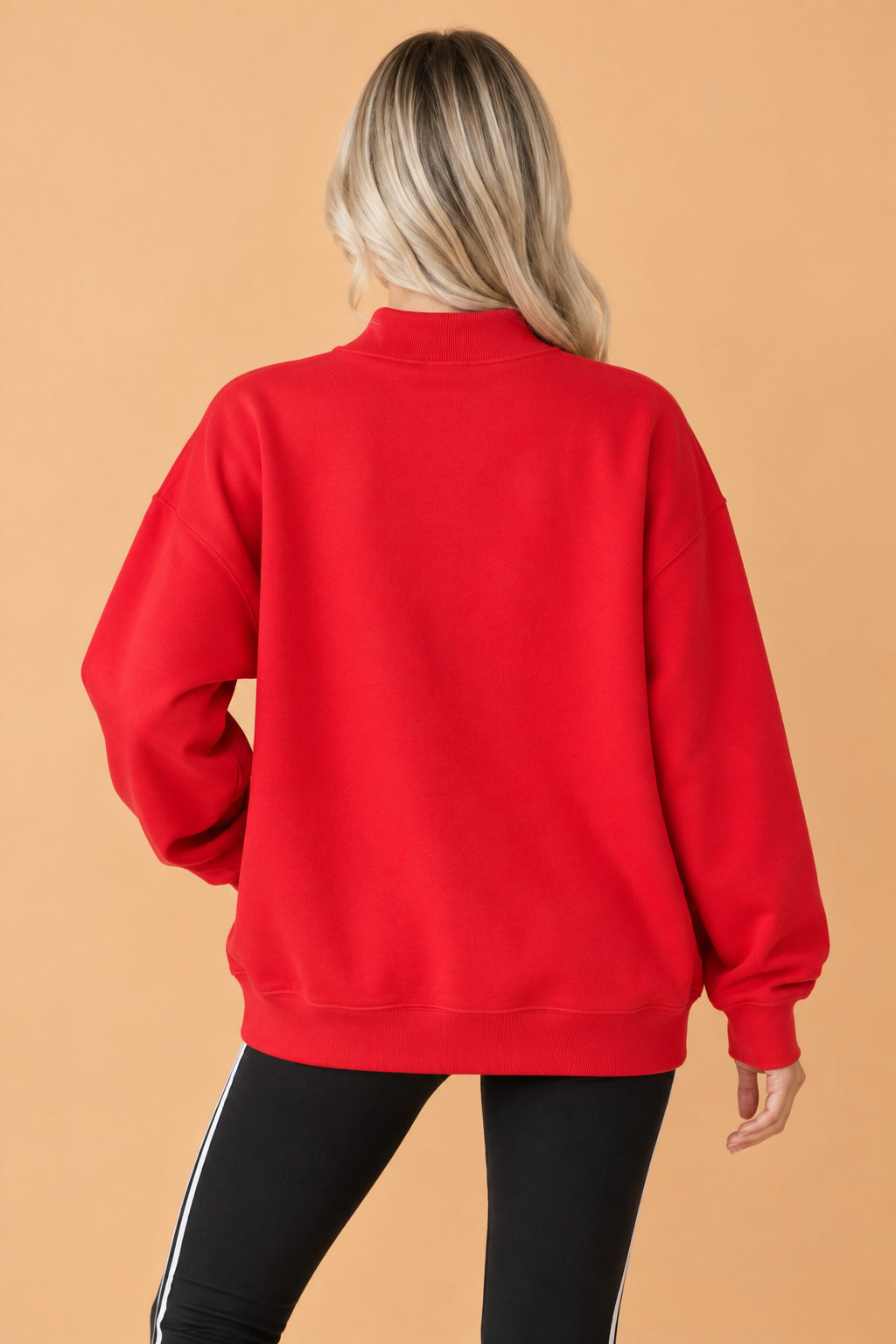 The Gameday Checker Reversible Mock Neck Sweatshirt