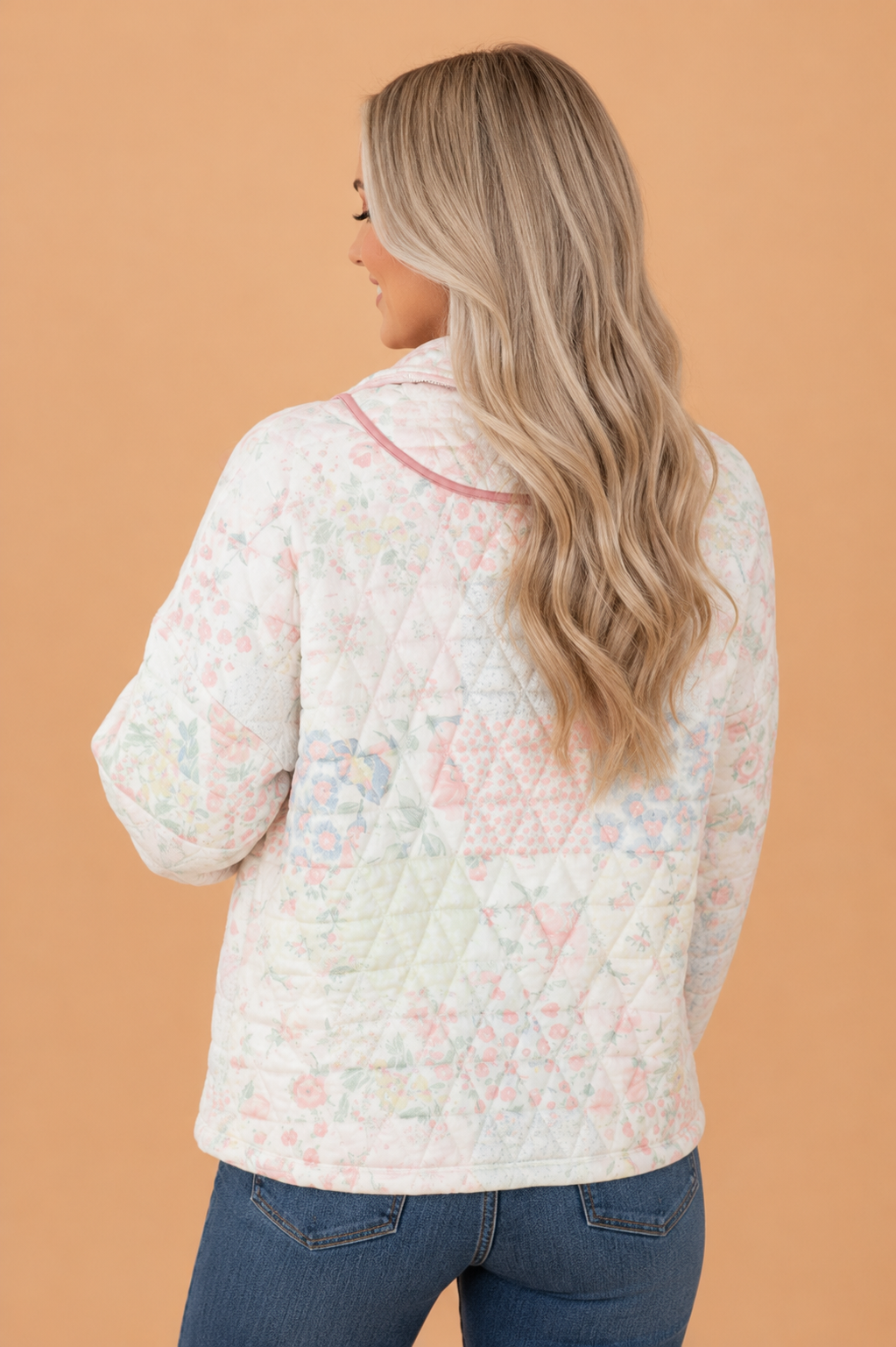 The Mckenna Floral Quilted Sweatshirt