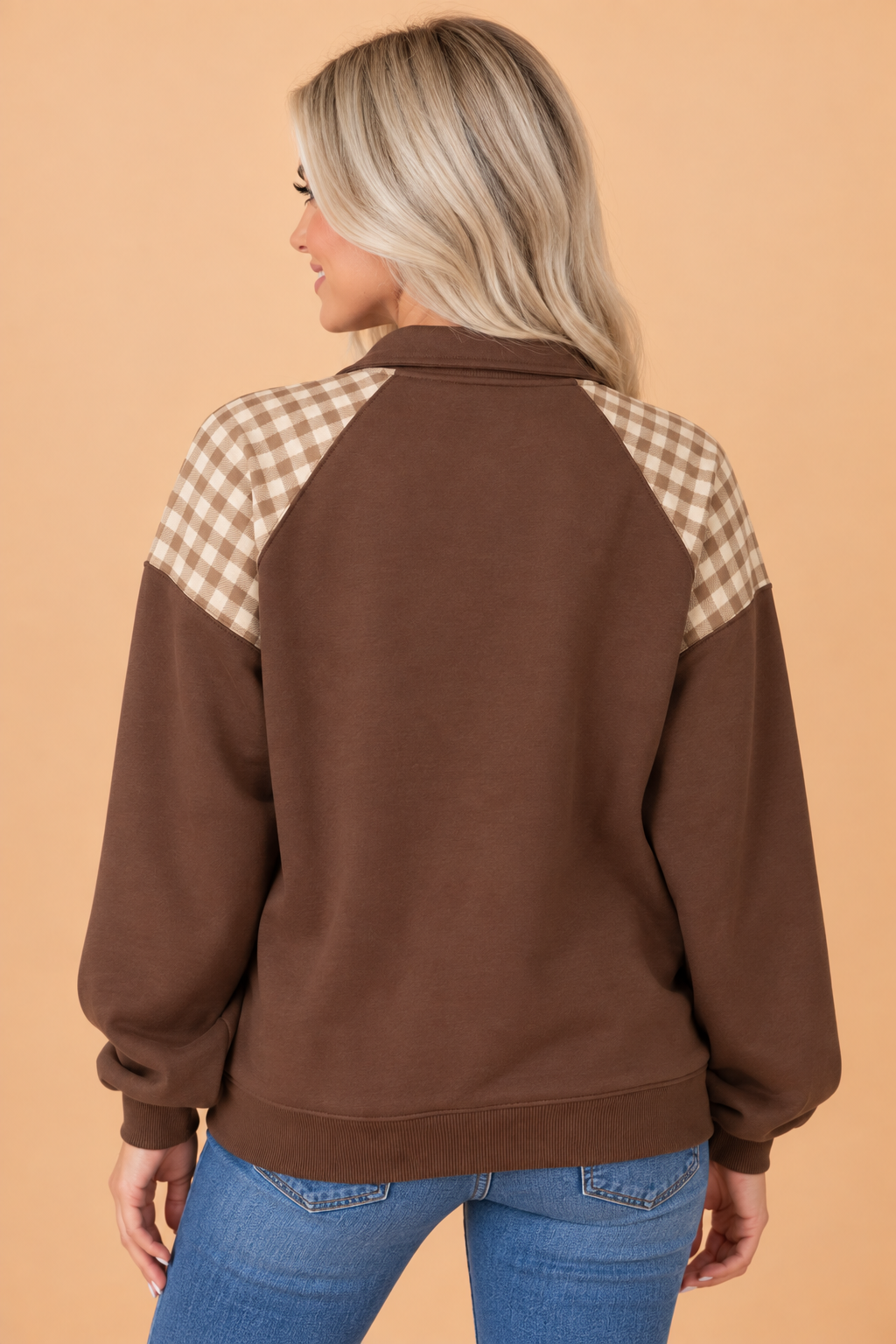 The Brynlee Gingham Sweatshirt