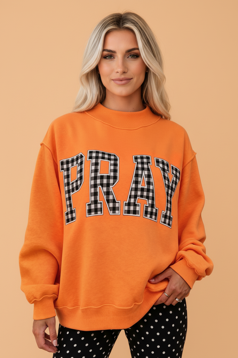 The PRAY Mock Neck Sweatshirt