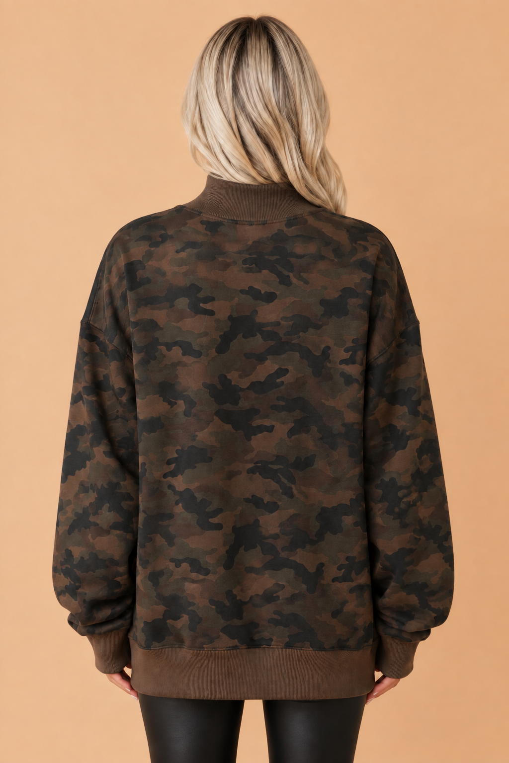 The Brighton Camo Mock Neck Sweatshirt