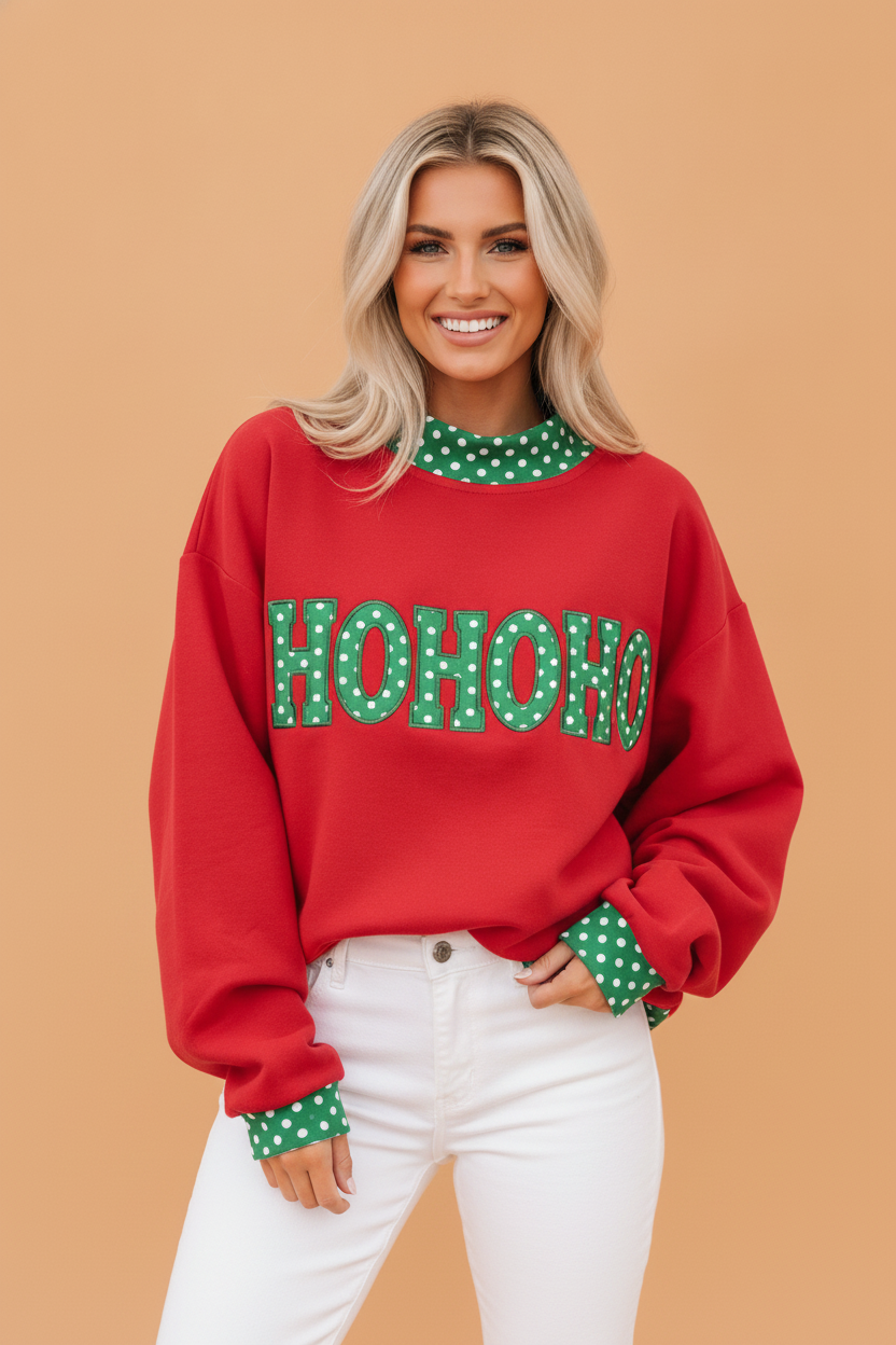 The Polly Polka Dot Sweatshirt