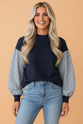 The Hazel Gingham Sweatshirt