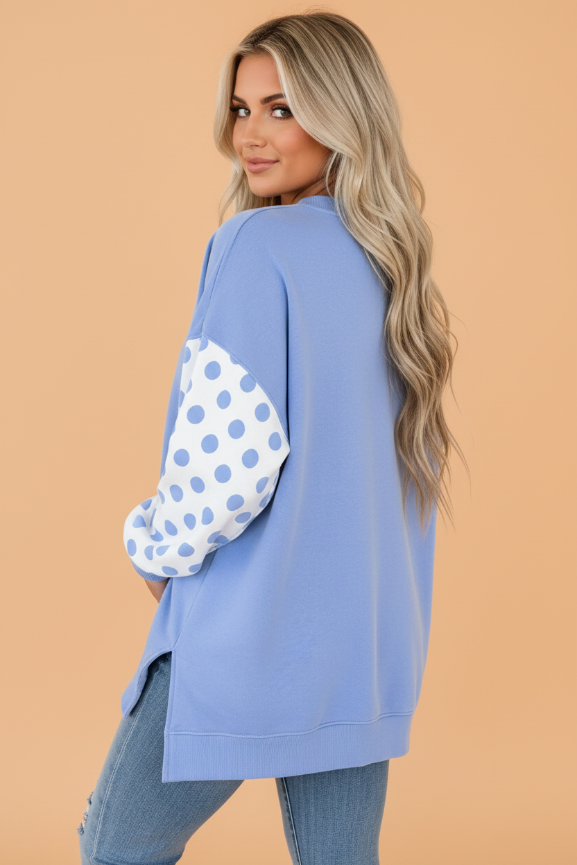 The Nettie Polka Dot Sweatshirt
