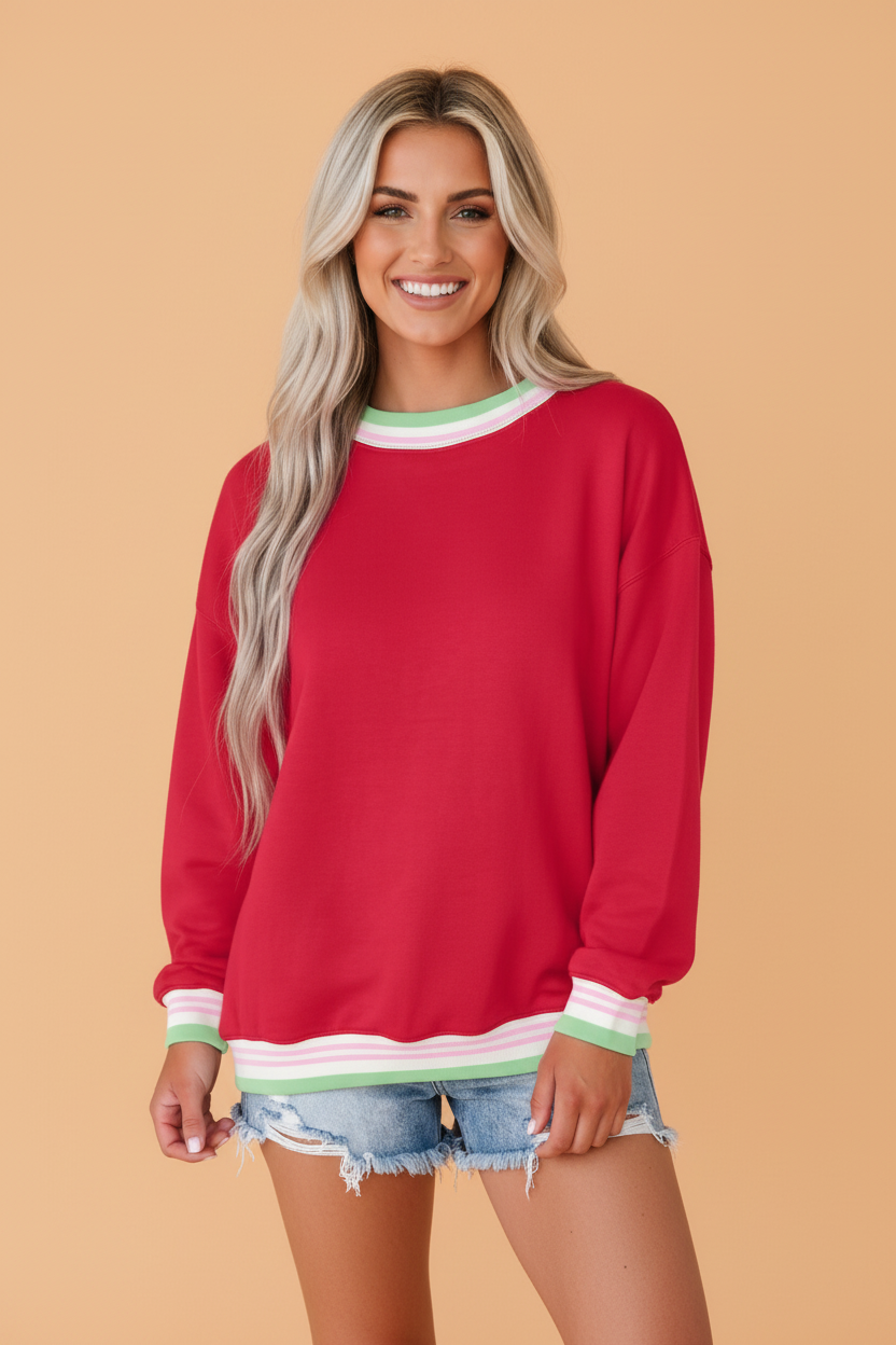 The Frankie Stripe Sweatshirt