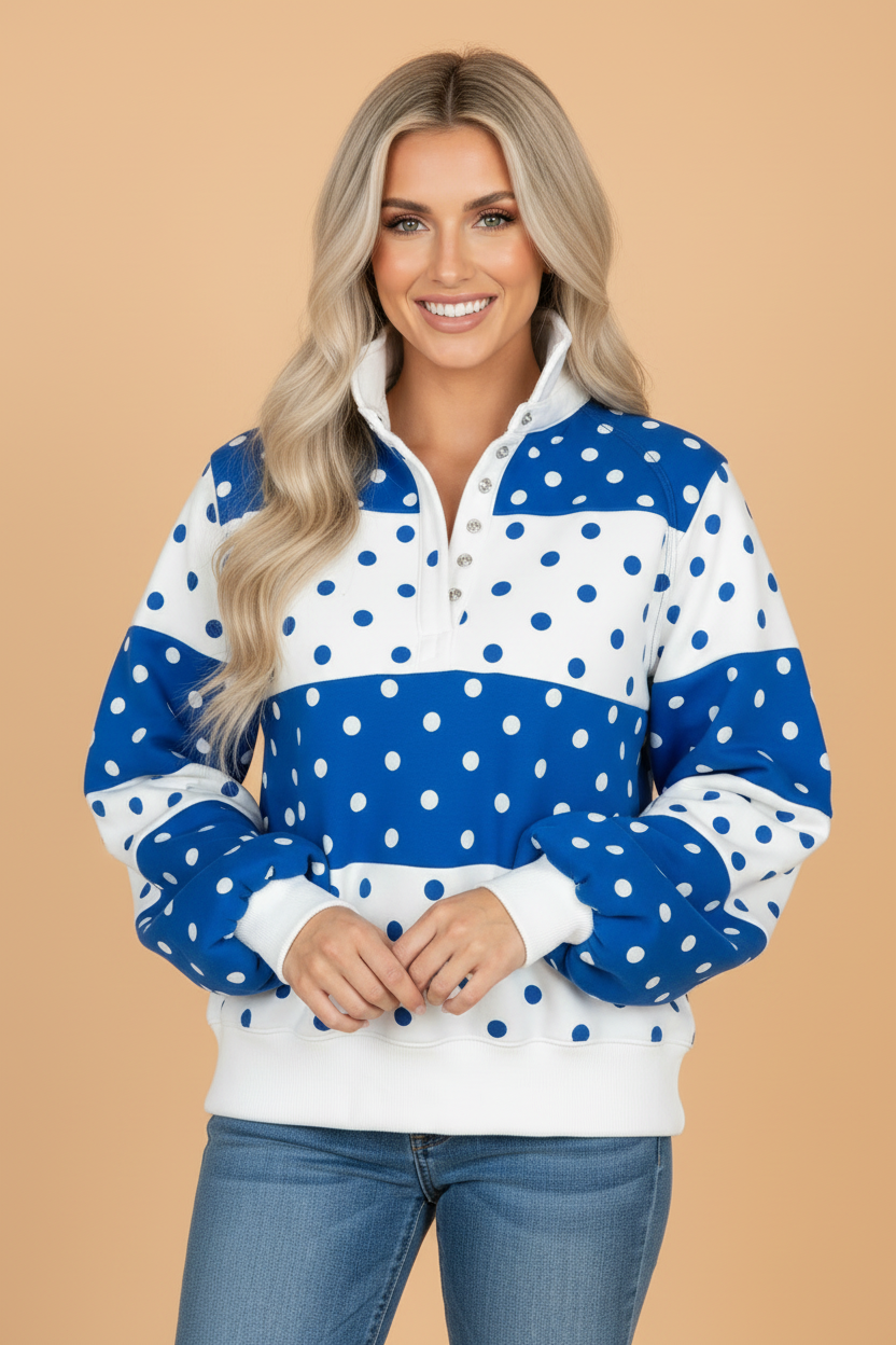 The Avery Polka Dot Sweatshirt