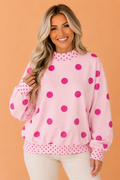 The Willa Polka Dot Oversized Sweatshirt