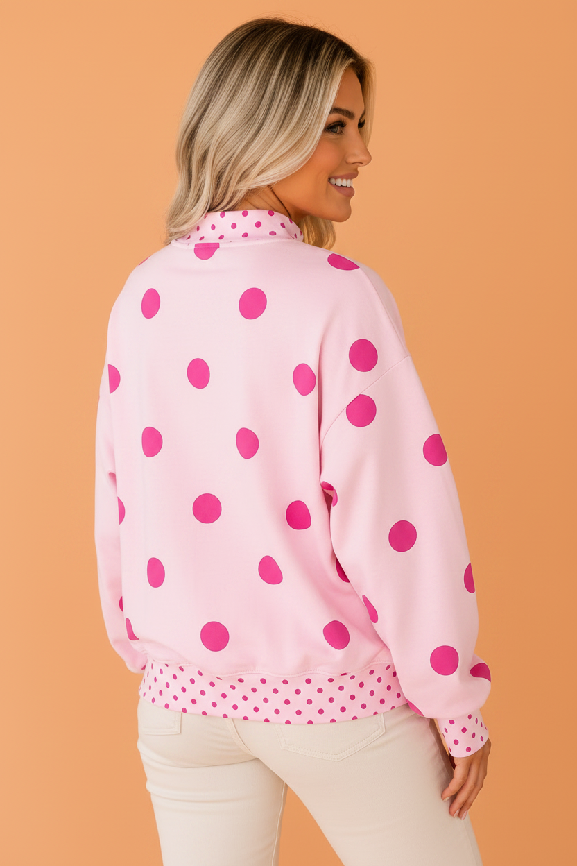 The Willa Polka Dot Oversized Sweatshirt