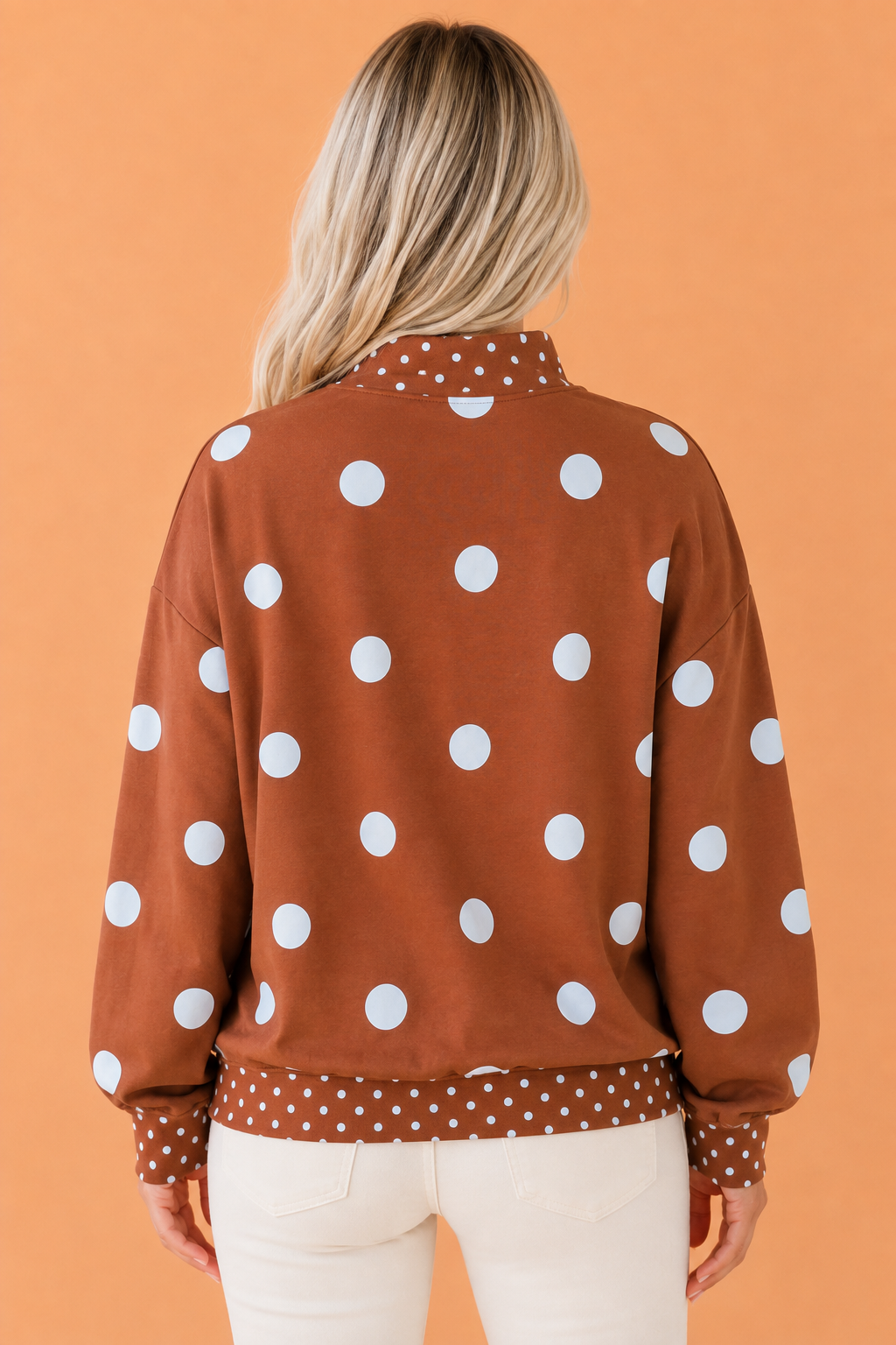 The Willa Polka Dot Oversized Sweatshirt