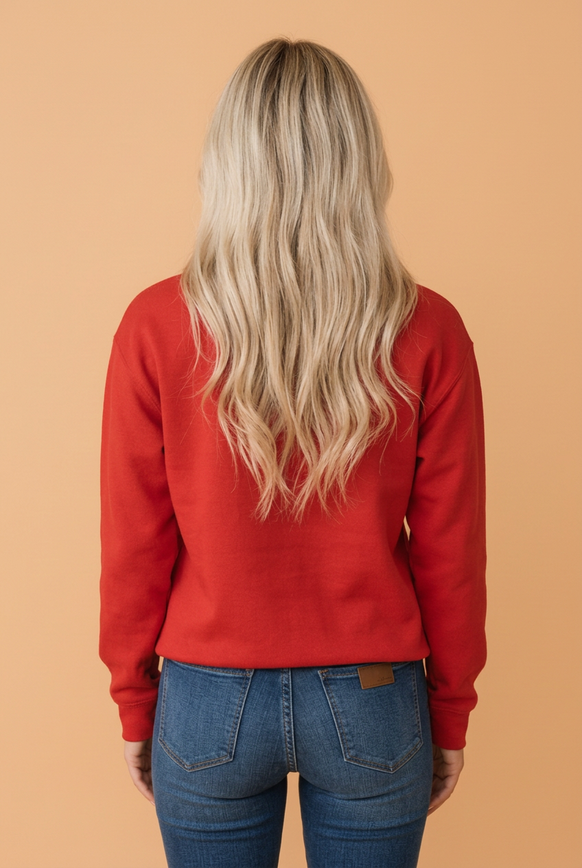 The MERRY/CHRISTMAS Reversible Mock Neck Sweatshirt