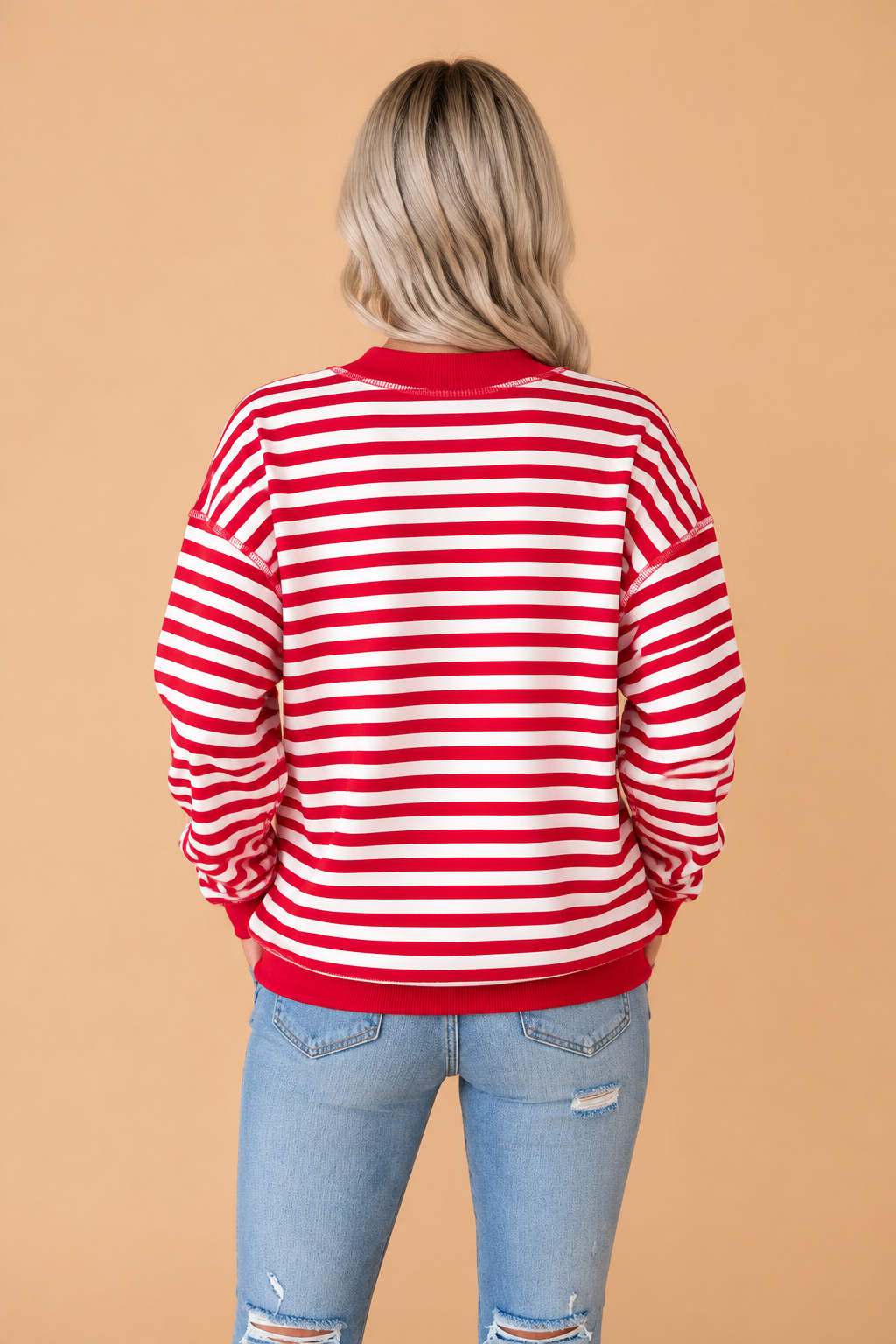 The Tinsel Town Striped Sweatshirt