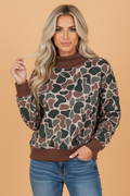 The Kendall Camo Quilted Sweatshirt
