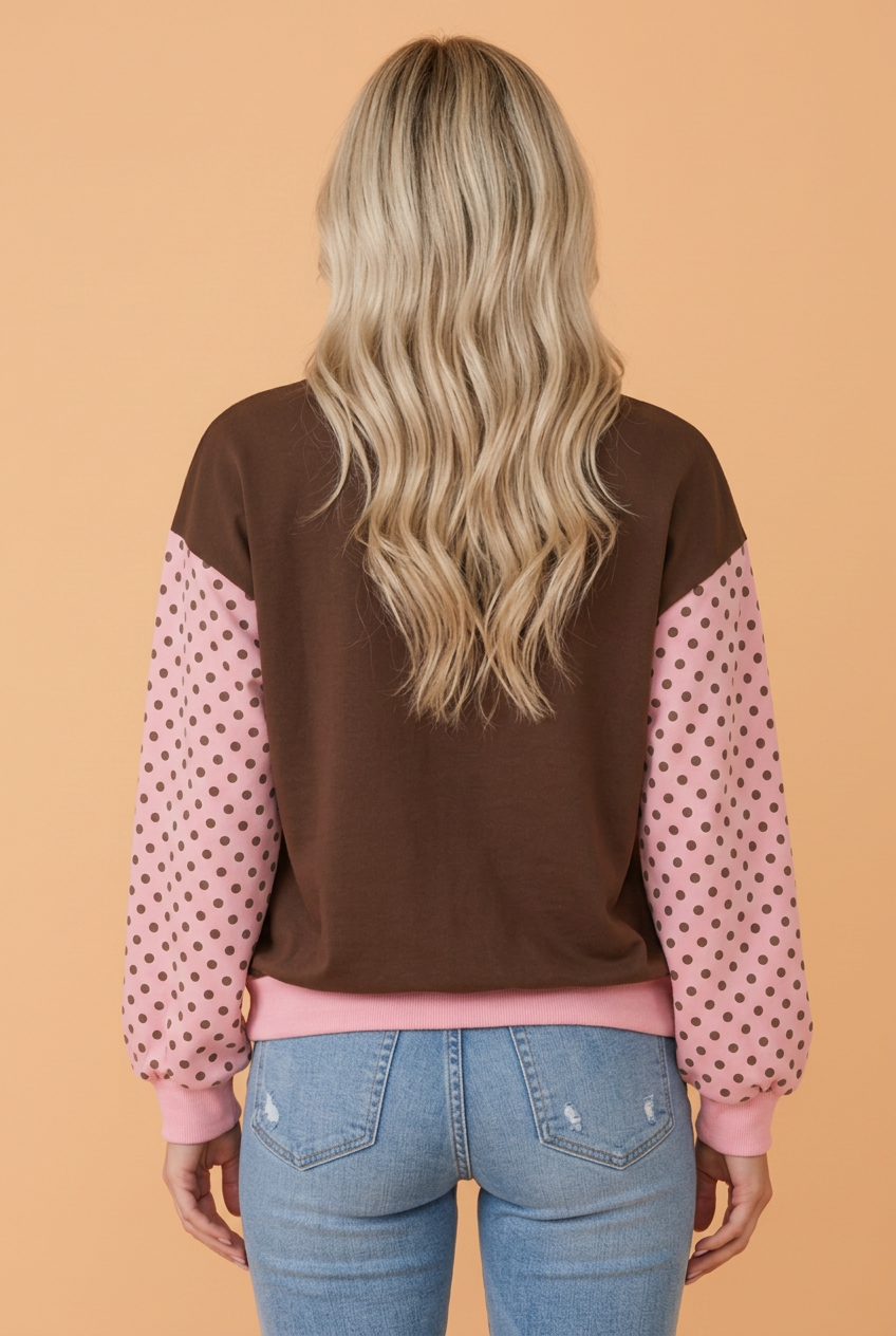 The Lily James Polka Dot Sweatshirt