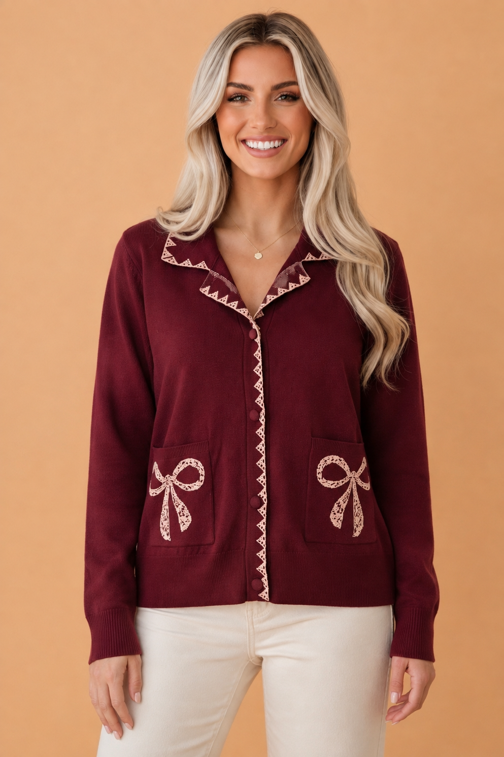 The Beverly Bow Cardigan