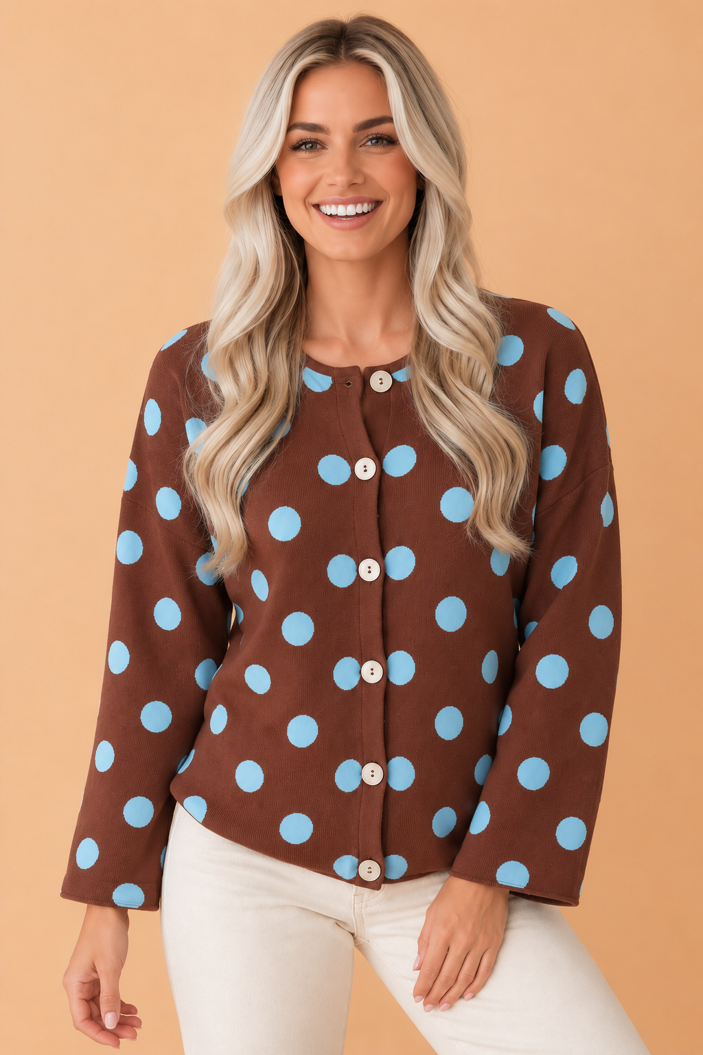 The Tilly Polka Dot Cardigan