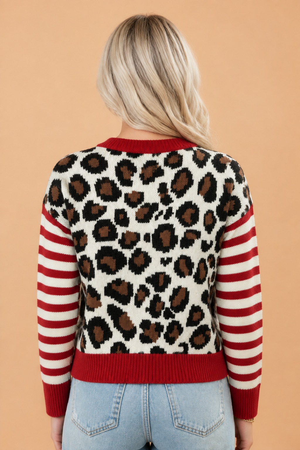 The Libby Leopard Stripe Cardigan