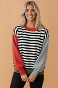 The Collins Colorblock Stripe Sweater