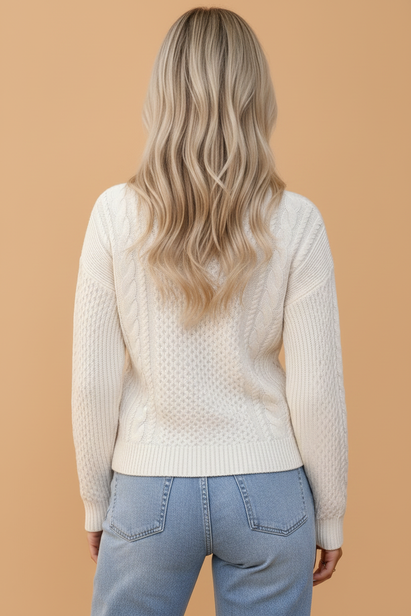The Snowed In Cable Knit Sweater