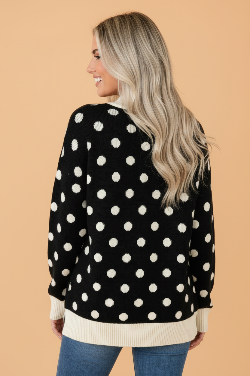 The Shiloh Polka Dot Sweater