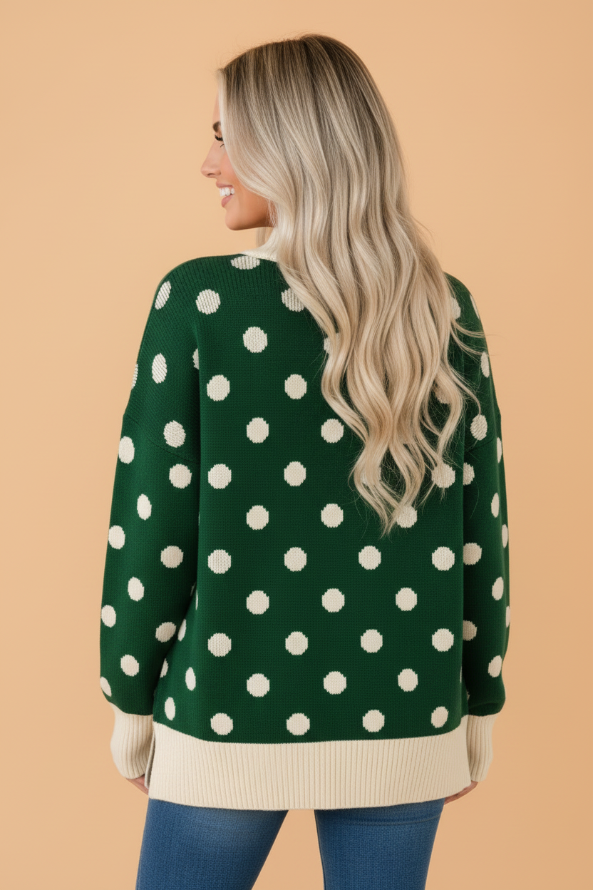 The Posie Kate Polka Dot Sweater