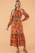 The Autumn Floral Maxi Dress