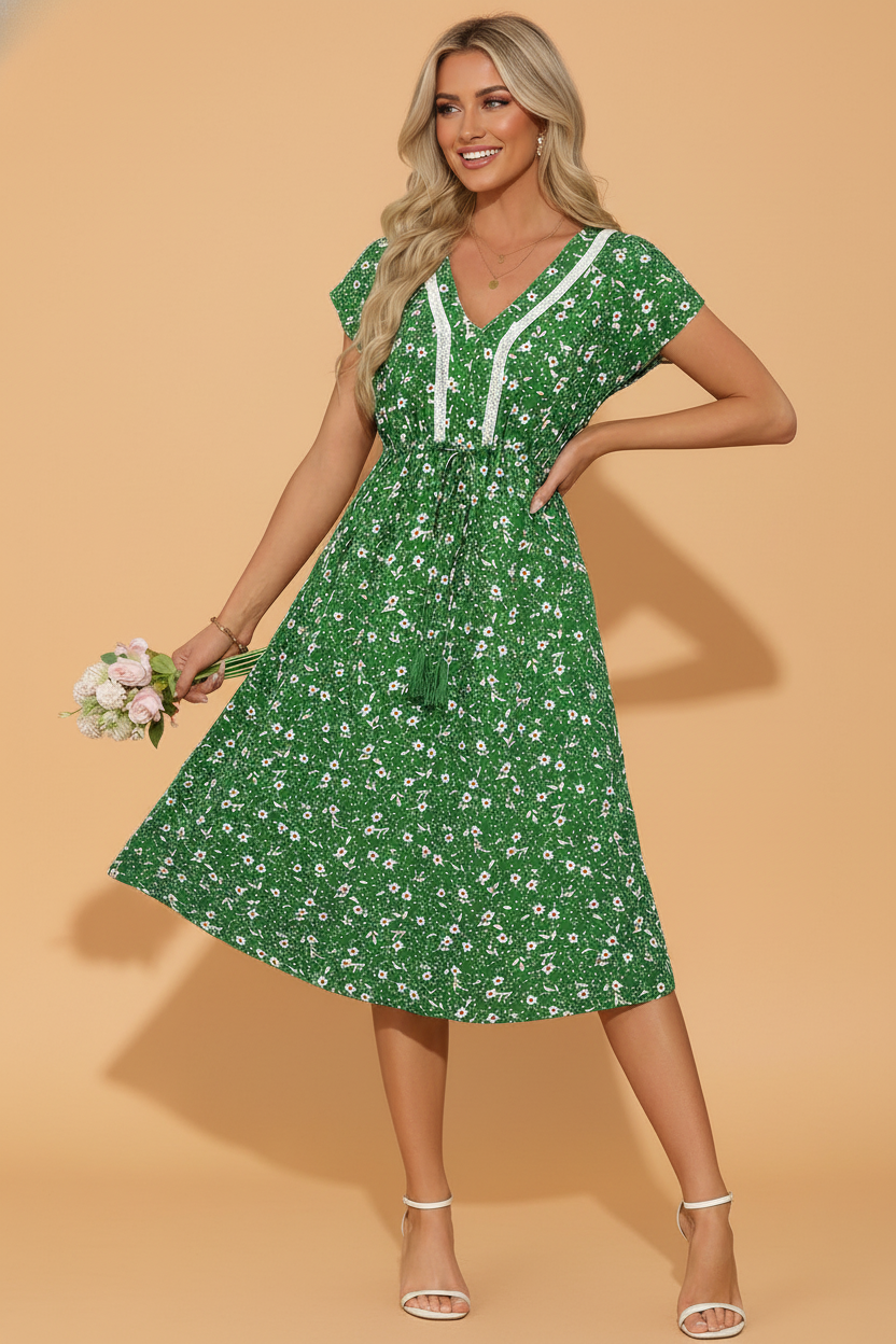 The Lyla Floral Embroidered Dress