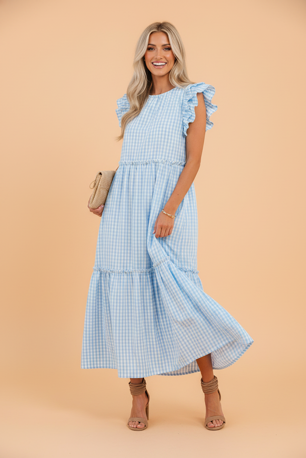 The Adaline Gingham Maxi Dress