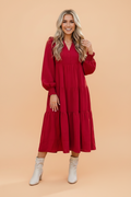 The Kinglsey Rose Ruffle Dress