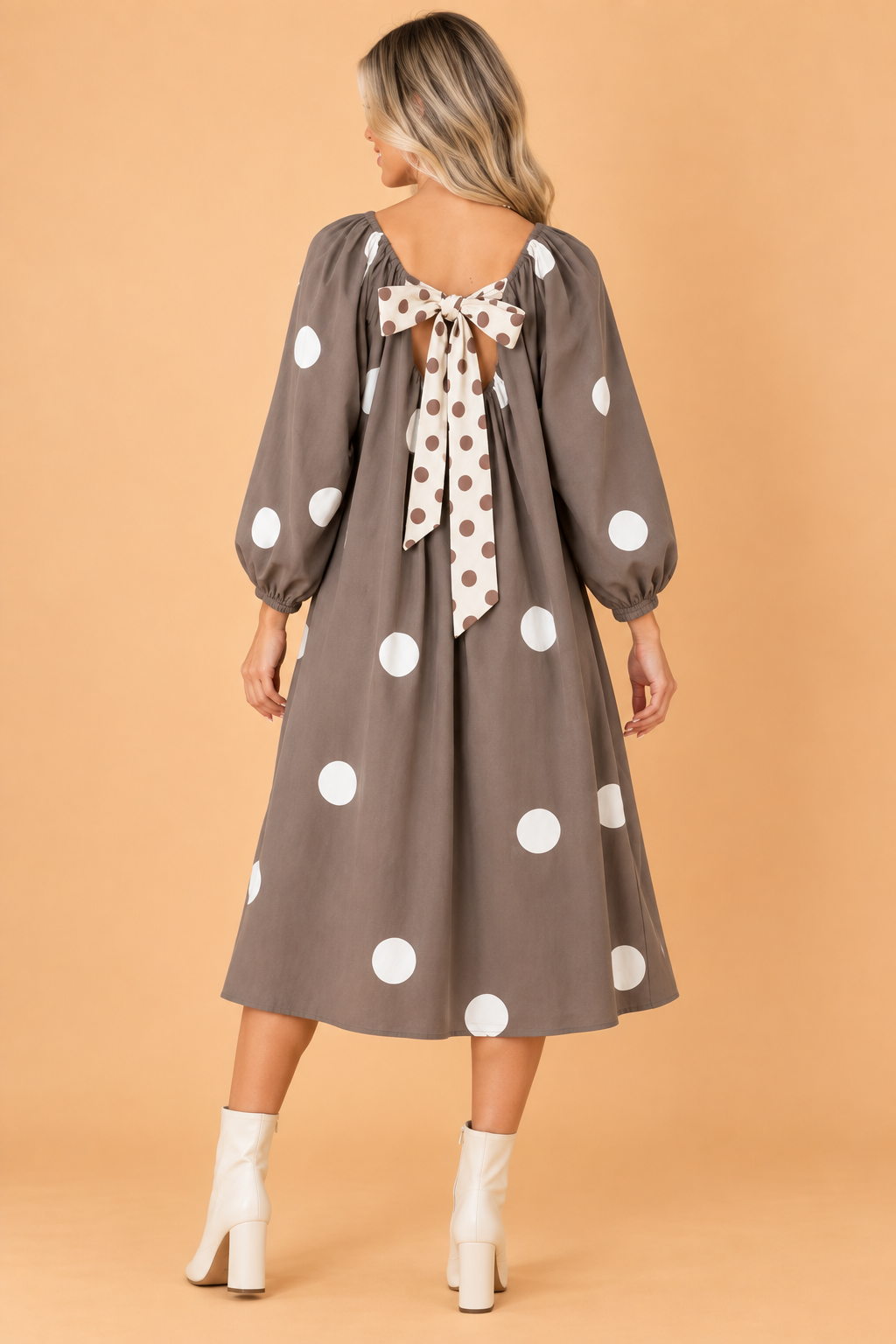 The Kendal Polka Dot Midi Dress
