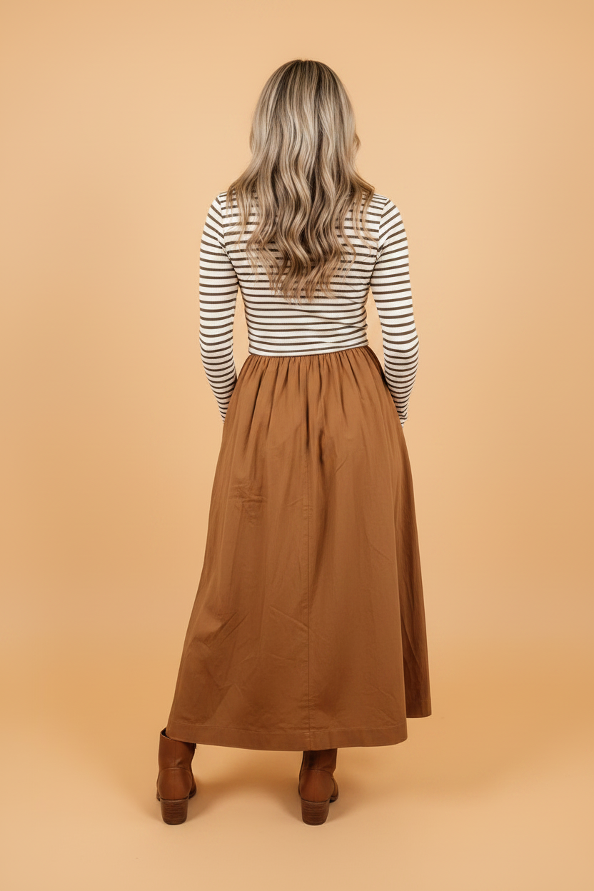 The Clara Stripe Maxi Dress
