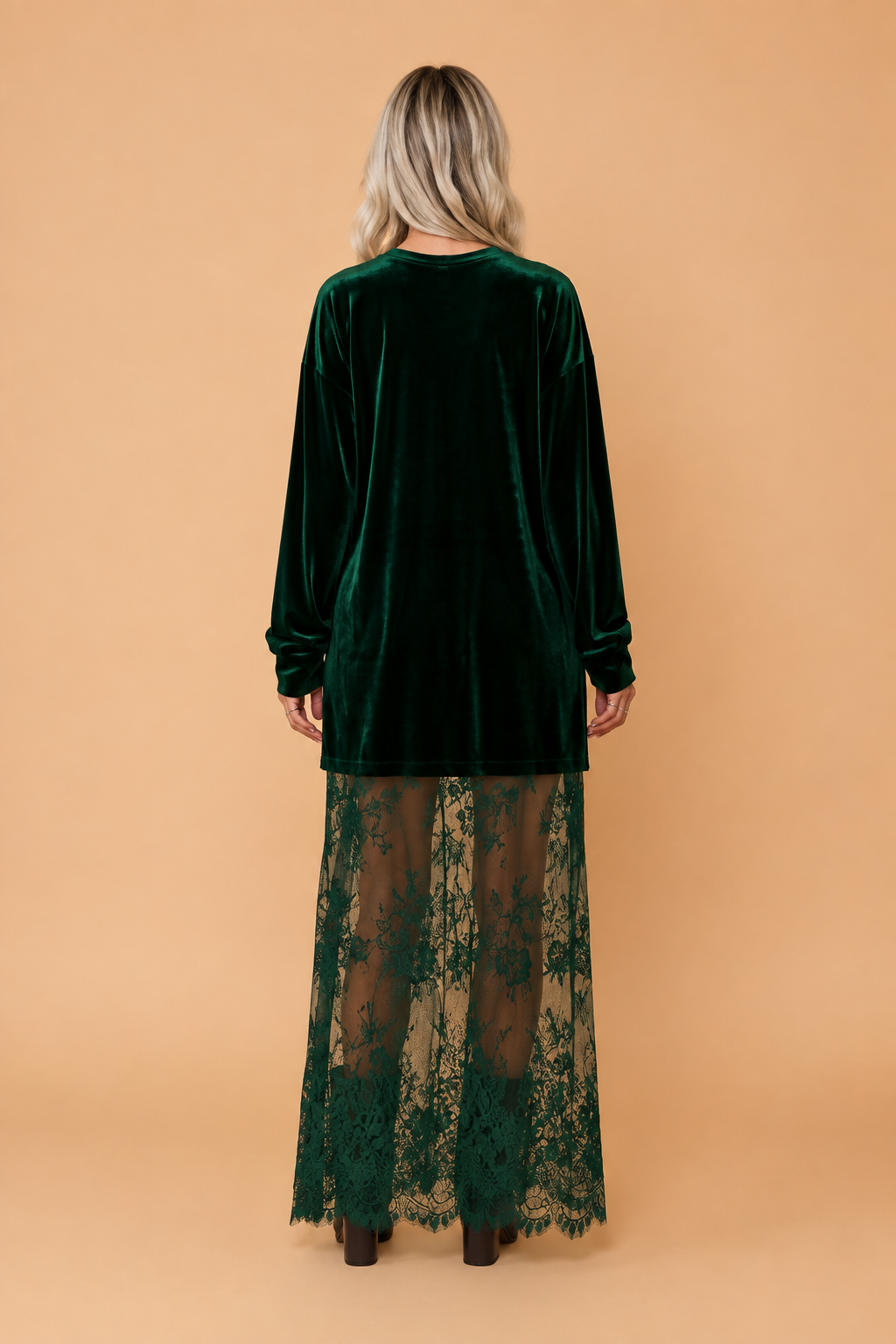 The Vivienne Velvet Lace Dress