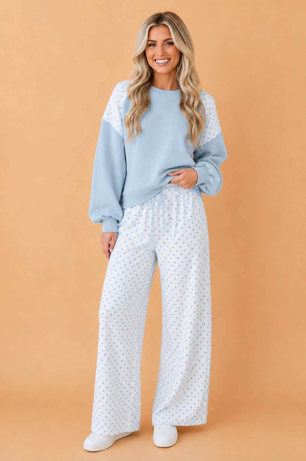The Stella Polka Dot Lounge Set