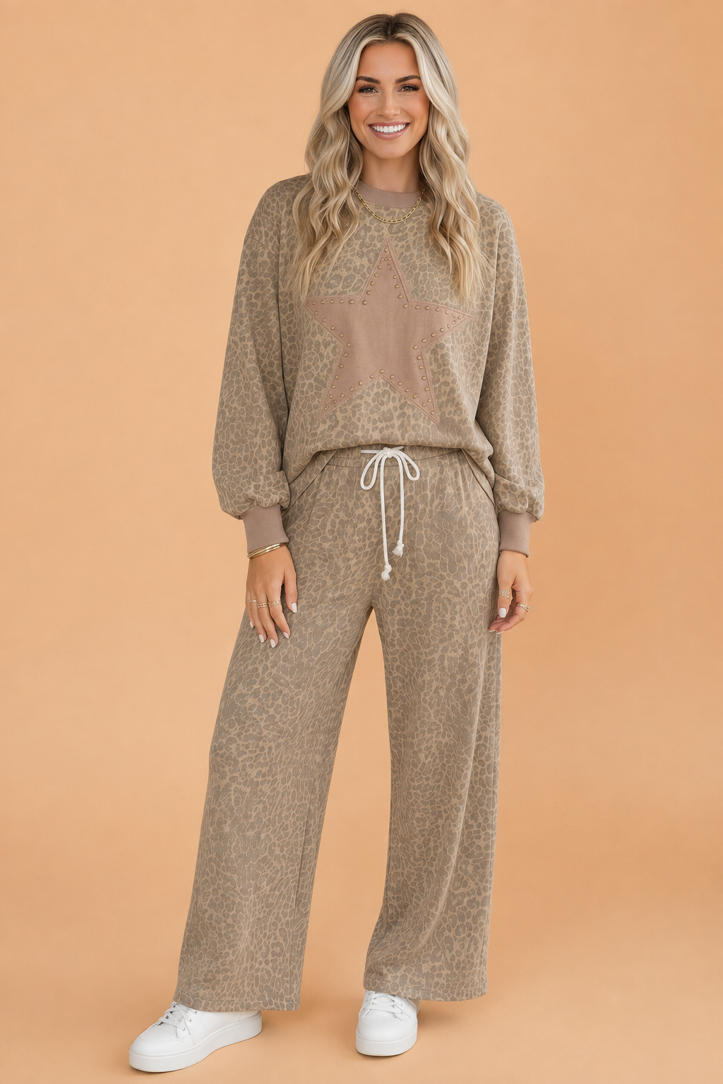 The Aspen Leopard Star Lounge Set