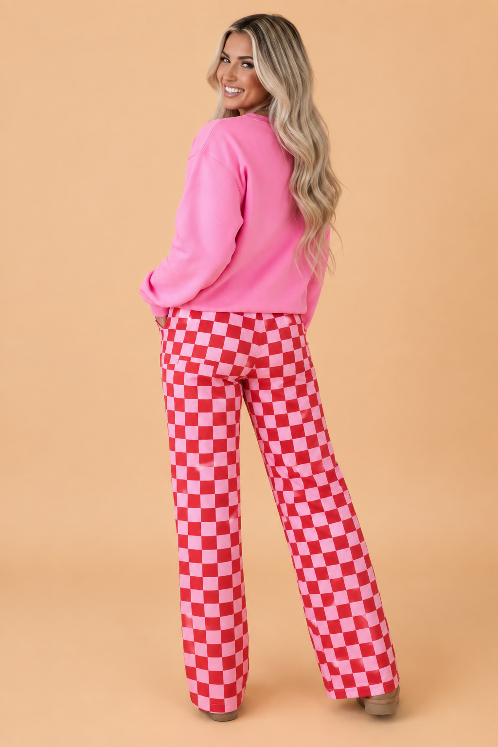 The Holly Merry Checkered Lounge Set