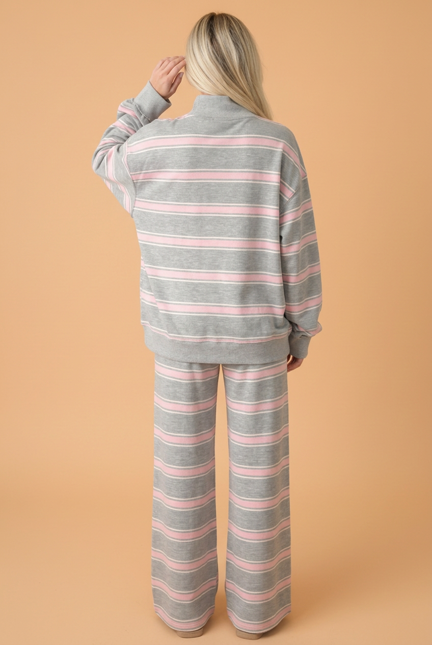 The Quinn Stripe Lounge Set