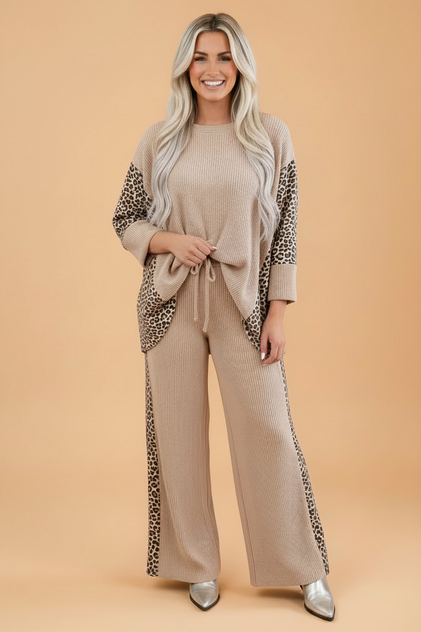 The Kenzie Leopard Lounge Set