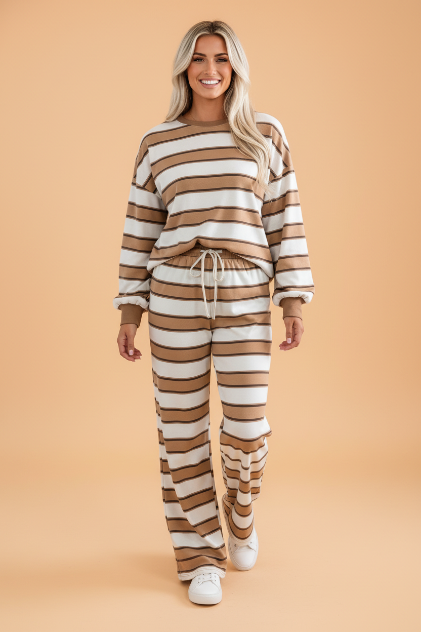 The Hollis Stripe Lounge Set
