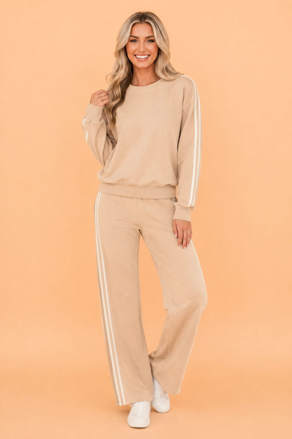 The Maggie Stripe Sweat Set