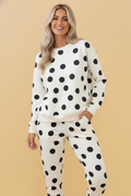 The Braelynn Polka Dot Lounge Set