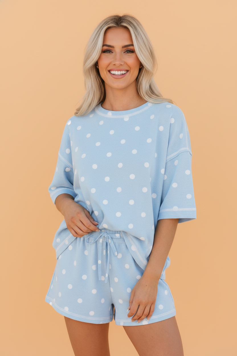 The Penelope Polka Dot Lounge Set