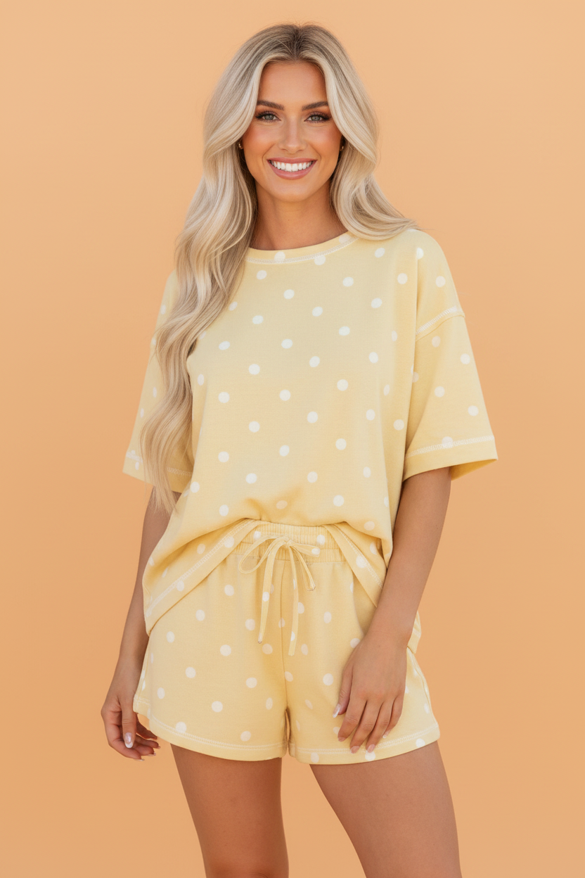 The Penelope Polka Dot Lounge Set