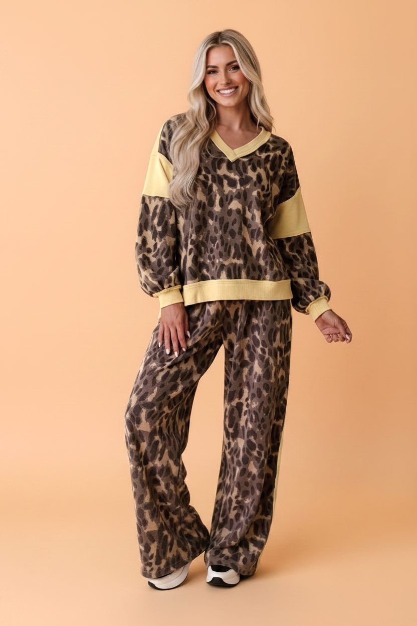 The Maisie Kaye Leopard Lounge Set